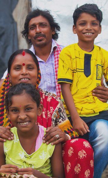 Family in South Asia